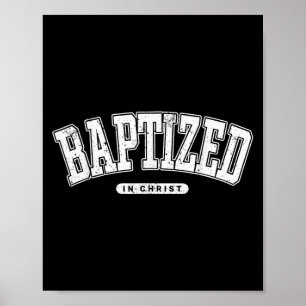 Poster Baptême En Christ Citation _ Jésus A Bavardé Bapti