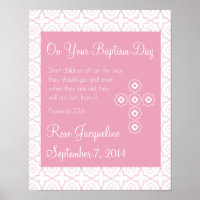Baptême personnalisé pour fille - 11x14