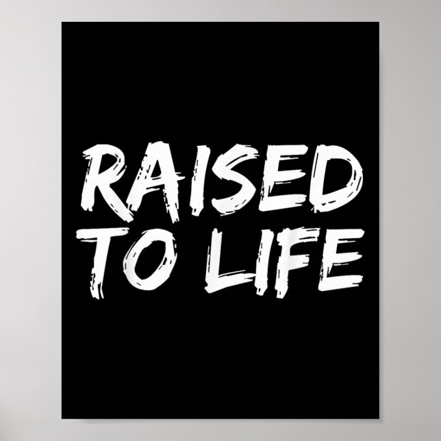 Poster Baptism Gift New Christians Baptismal Quote Raised (Devant)