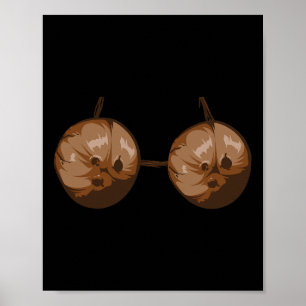 Poster Bar à noix de coco d'été Halloween Costume amusant