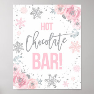 Poster Bar Chocolat Chaud Pink Winter ONE derland Party