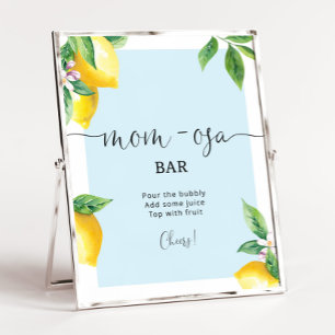Poster Bar Maman-osa au citron bleu