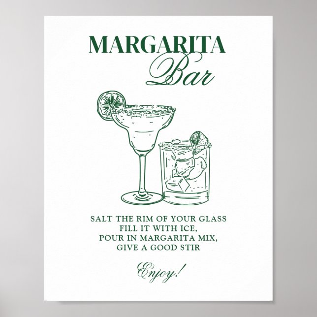 Poster Bar Margarita (Devant)