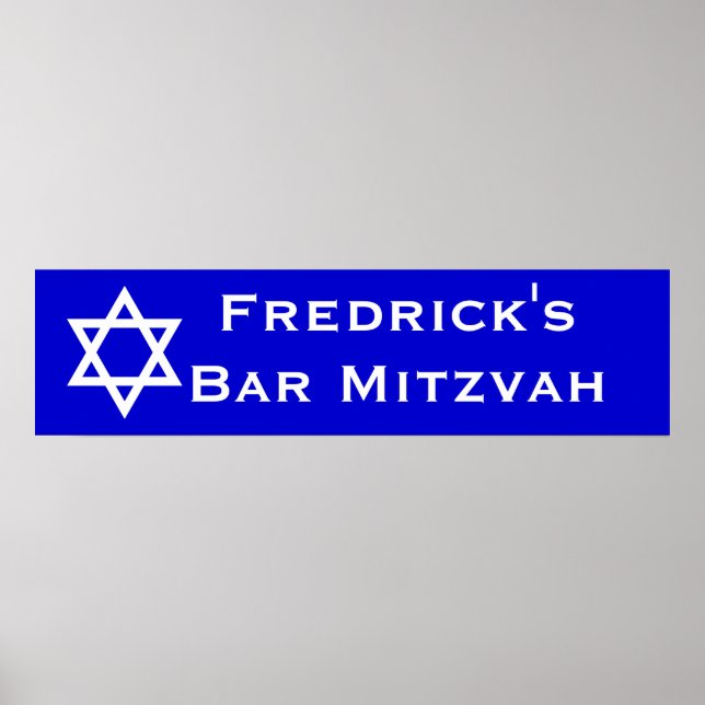Poster Bar Mitzvah (Devant)