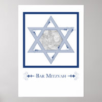 bar mitzvah (étoile de david elegance, cadeau phot