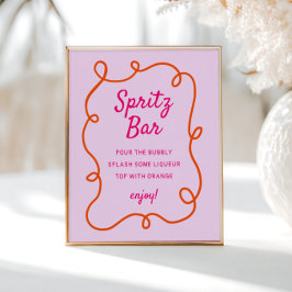 Poster Bar Spritz rose Orange