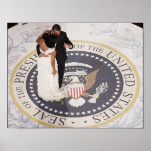 Poster Barack et Michelle Obama