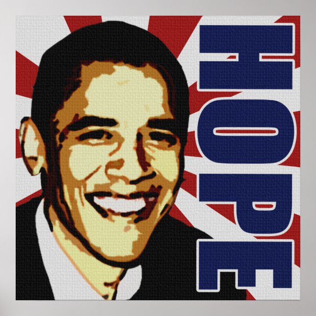 Poster Barack Obama Hope (Devant)