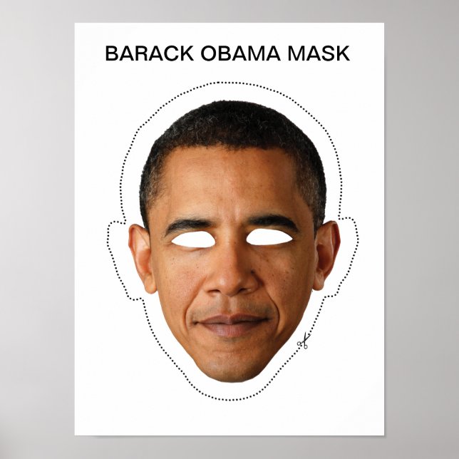 Poster Barack Obama Masque (Devant)