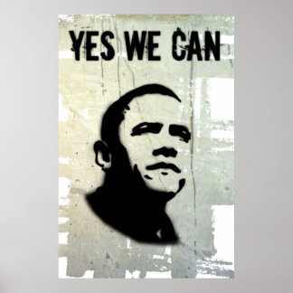 Poster Barack Obama : OUI NOUS LE POUVONS (Conseil)