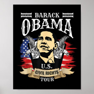 Poster Barack Obama Shirt Président des droits civils