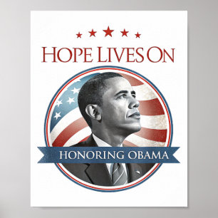 Poster Barack Obama Tribute Art Hope Lives On T-shirt.png