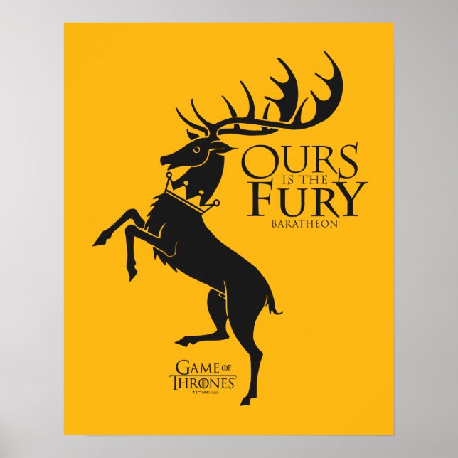 Poster Baratheon Sigil - Notre Furie (Devant)