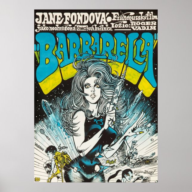 Poster Barbarella Vintage Tchèque (Devant)