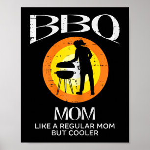 Poster Barbecue de viande de maman Refroidisseur de barbe