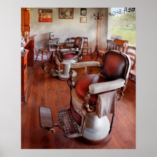 Poster Barbier - S'il vous plaît avoir un siège