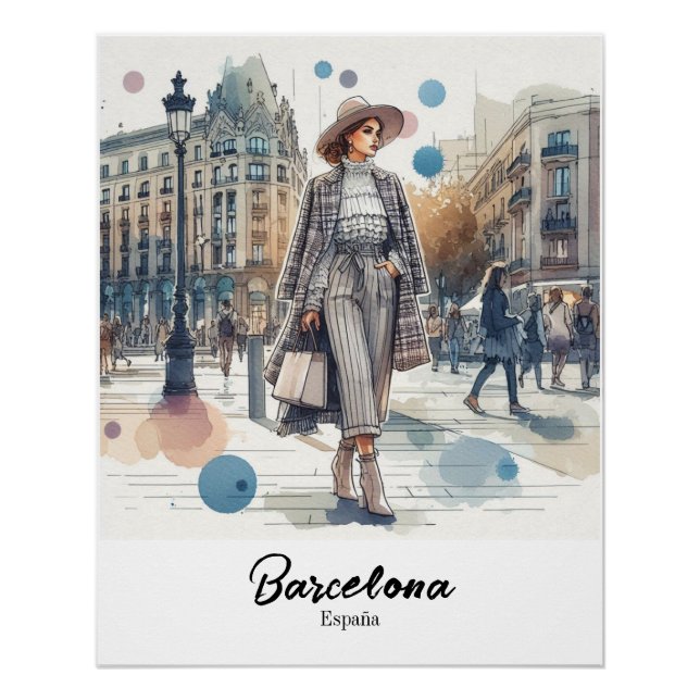 Poster Barcelona (Vorderseite)