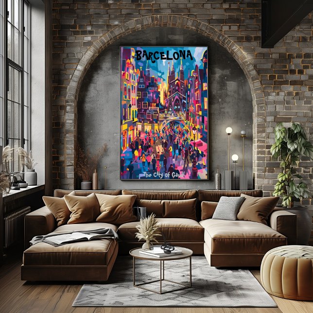 Poster Barcelona: The City of Gaudí - Arte Contemporáneo (Créateur téléchargé)