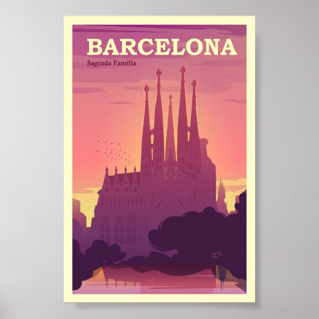 Poster Barcelone (Devant)