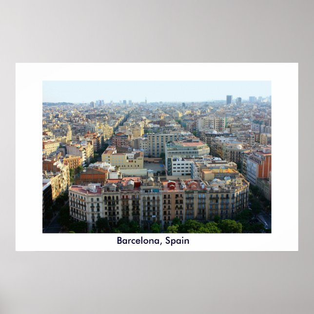 Poster Barcelone, Espagne (Devant)