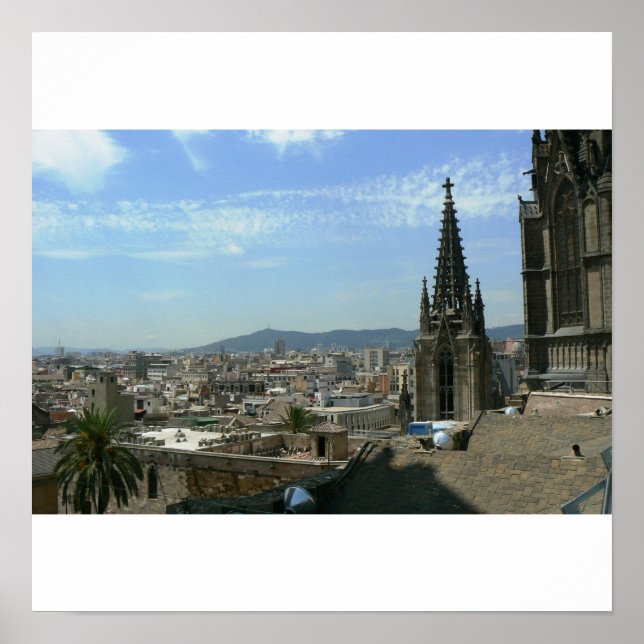 Poster Barcelone, Espagne (Devant)