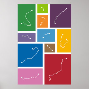 Poster Barcelone - Palettes de transit