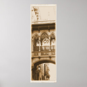 Poster Barcelone quarte gothique