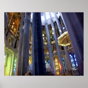 Poster Barcelone. Sagrada Familia.