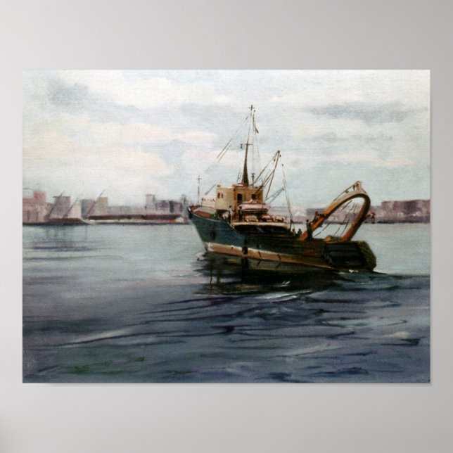 Poster Barco pesquero/Pesqueiro/Bateau de pêche (Devant)