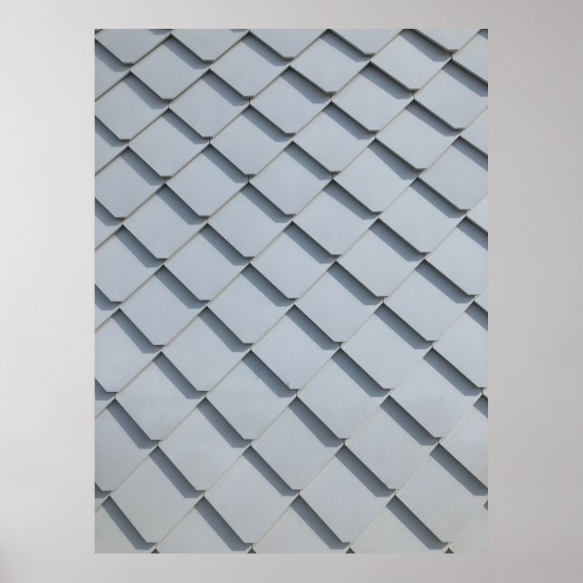 Poster Bardeaux de toit gris (Devant)