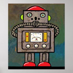 Poster BargasArtworks a étonné la copie de robot