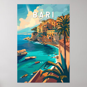Poster Bari Italie Voyage Art Vintage