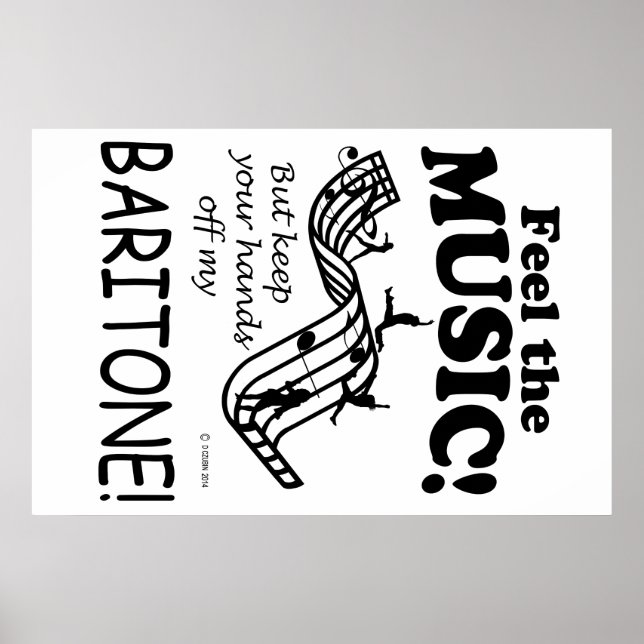 Poster Baritone Sent La Musique (Devant)