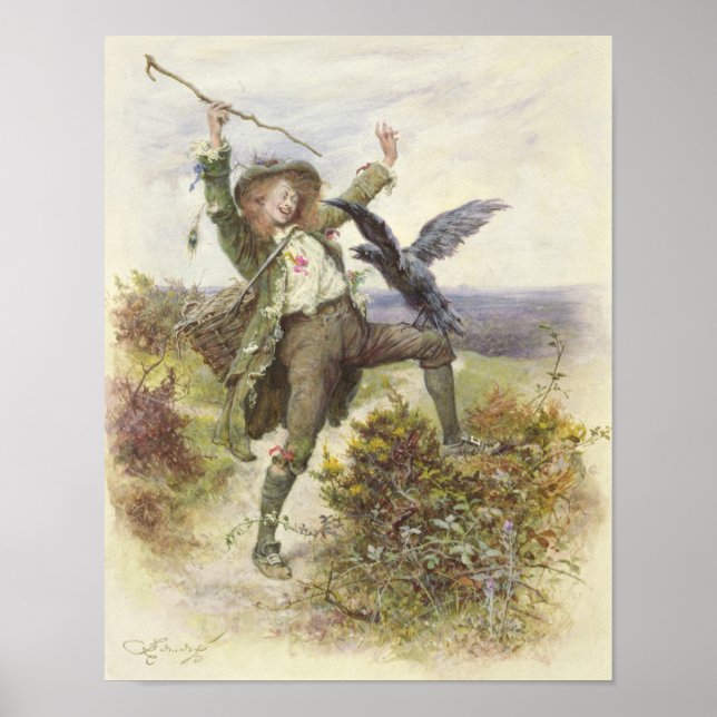 Poster Barnaby Rudge et Raven Grip (Devant)