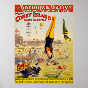Poster Barnum et cirque de Bailey - Circa 1900