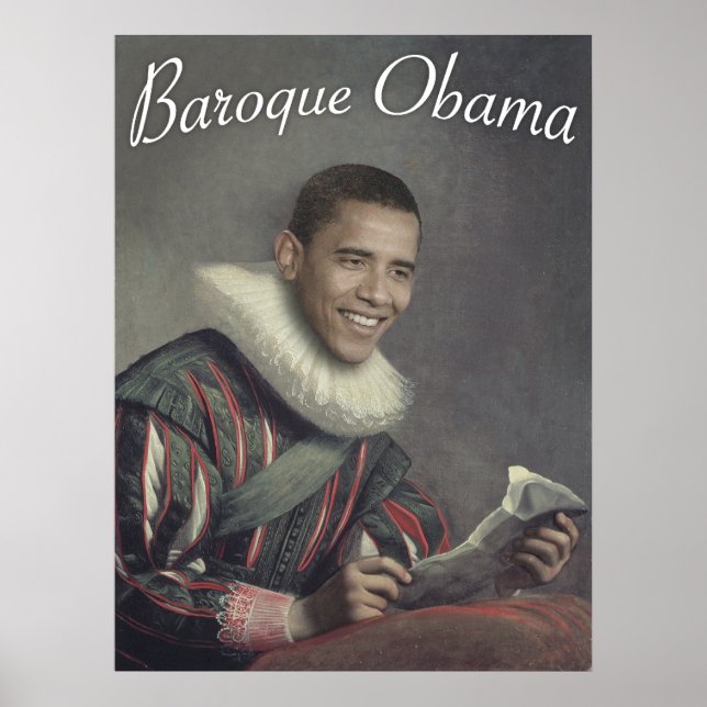 Poster Baroque Obama (Devant)