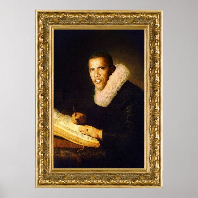 Poster Baroque Obama (Devant)