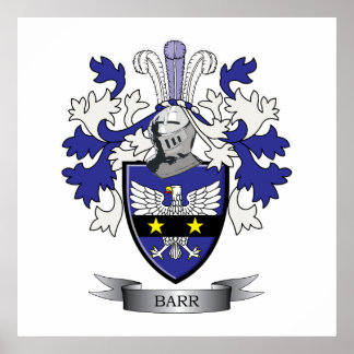 Poster Barr Family Crest Armoiries