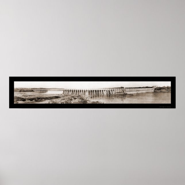 Poster Barrage Wilson, rivière Tenn Photo 1926 (Devant)