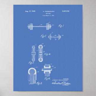 Poster Barre Bell 1948 Plan directeur de l'art des brevet