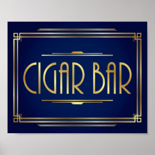 Poster BARRE CIGAR Gold de la Marine Imprimer