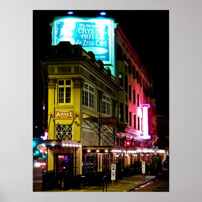 Poster Barre d'annexe à Portland Oregon (Devant)