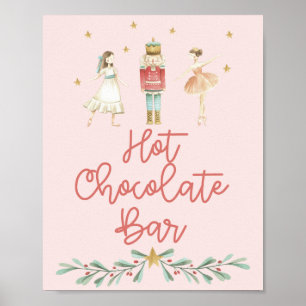Poster Barre de chocolat chaud Casse-Noisette de Noël Aff