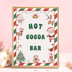Poster Barre de Coco Hot Père Noël Panneau de la table de