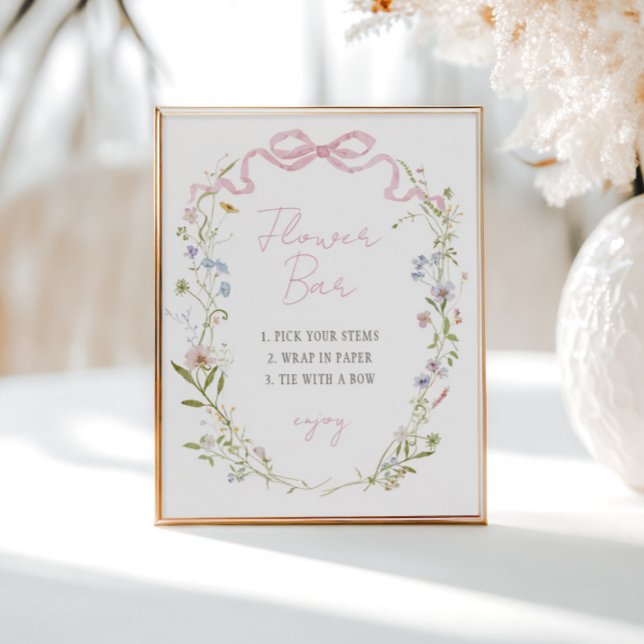 Poster Barre de fleurs de bois de printemps (Créateur téléchargé)