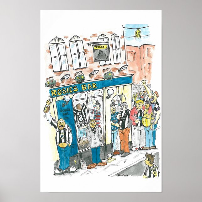 Poster barre de roses (Devant)