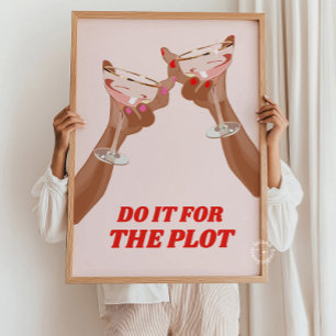 Poster Barre Décor de panier, Cheers Print, Do it For the