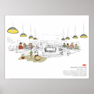Poster barre des pâtes des broders