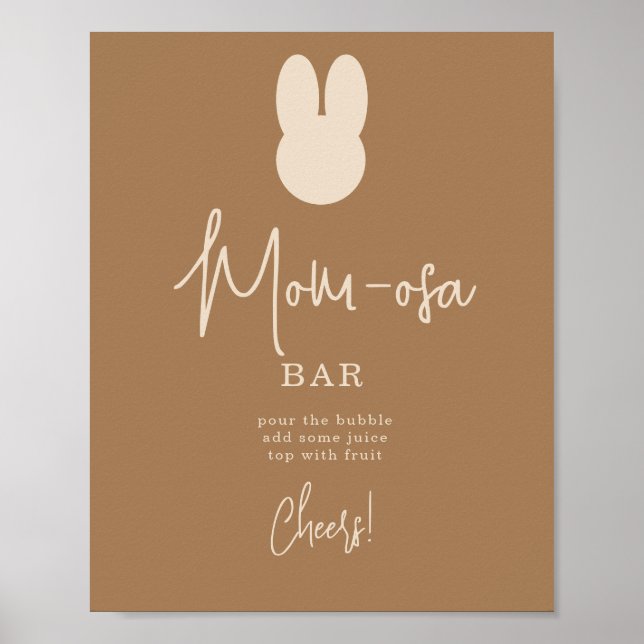 Poster Barre simple Bunny mOM-osa (Devant)