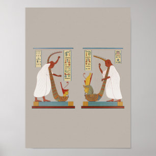 Poster Barres de Ramses III Egypte ancienne